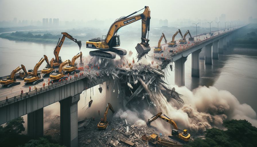 Demolition of a Bridge