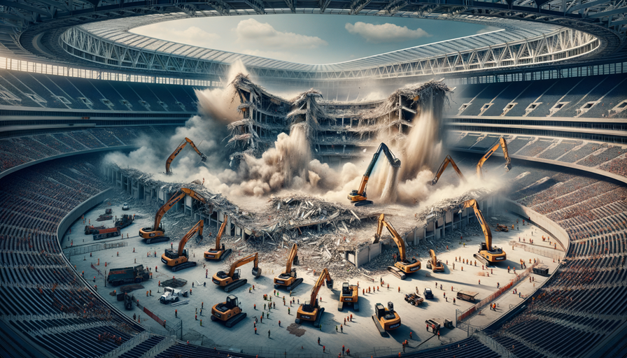 Demolition of a Stadium