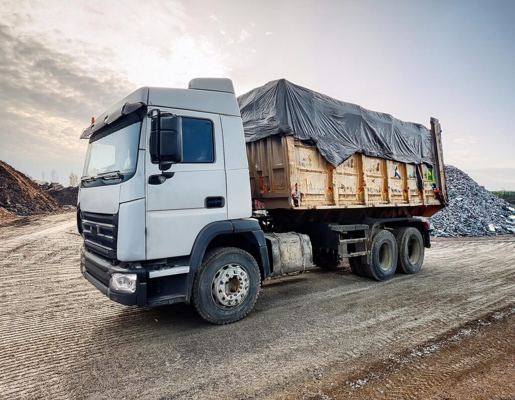 Dump Truck - disposal of asbestos waste