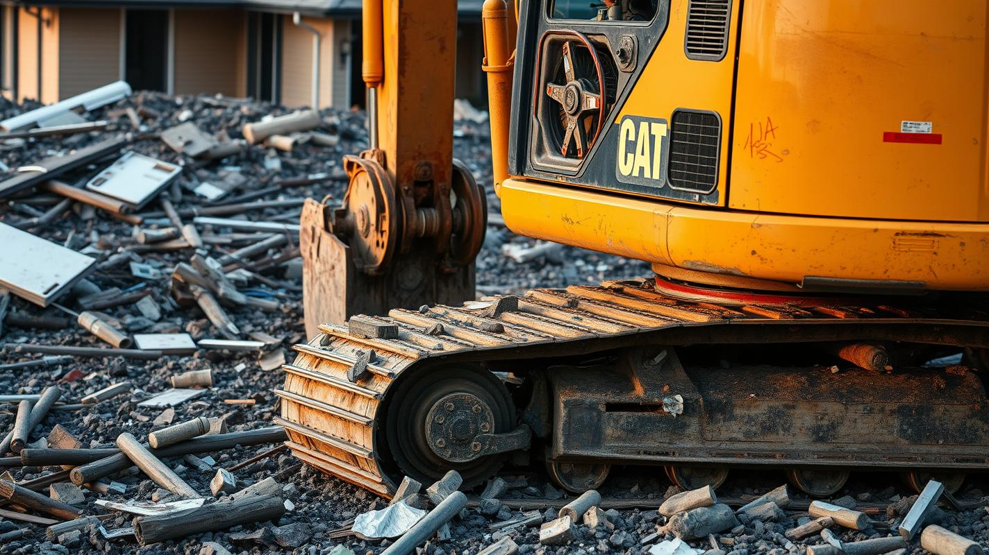 Machinery on Demolition Site